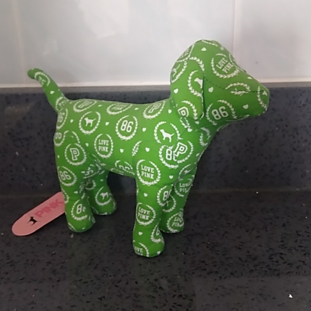 Victoria's Secret Pink Logo Dog - Green